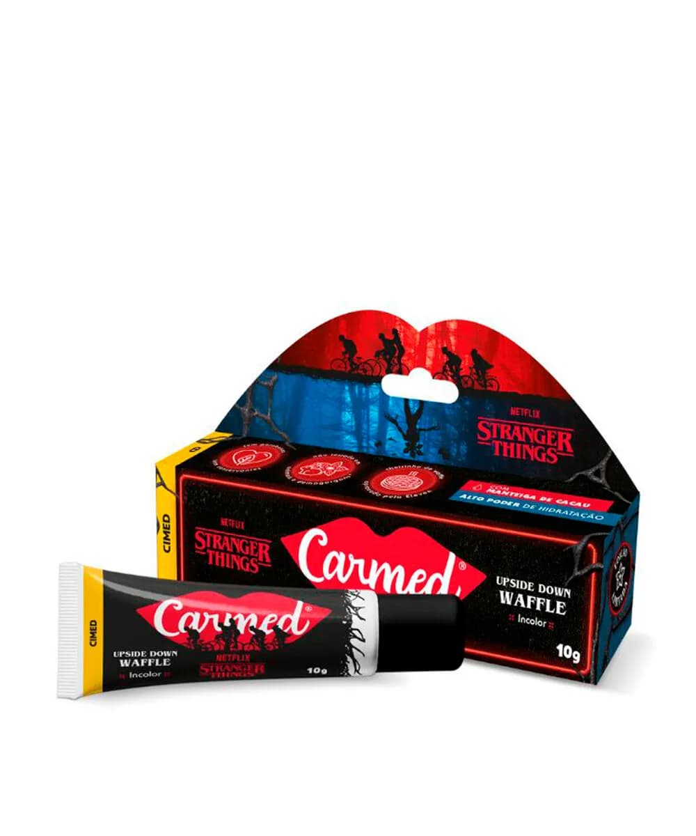  hidratante labial carmed stranger things preto 10g UNICO